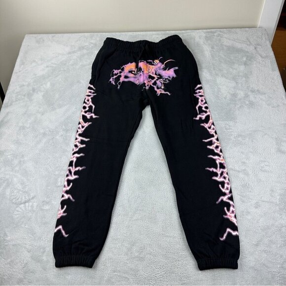 Vlone x Never Broke Again Black 100% Cotton Sweatpants Made in USA Men's Size S - Picture 5 of 10